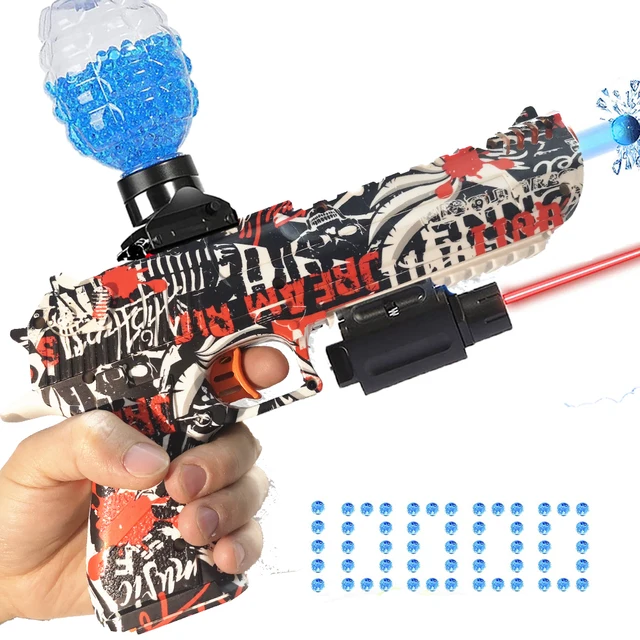 Hot AK47 Electric Gel Ball Blaster Rechargeable & Automatic Airsoft Pistol for Adults & Kids - Splatter Toy Gun with Water Beads 1