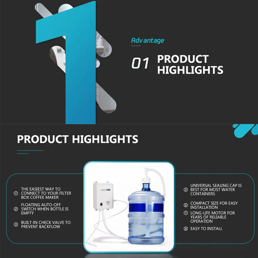 Coffee Machine Pump Drinking Water Pump Adjustable Flow Self