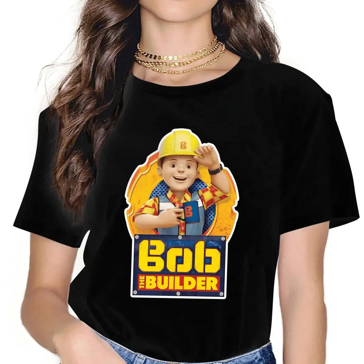 Bob The Builder Builder Tshirt Homme Clothes Maglietta Unisex In Poliestere Blusas Per Donna