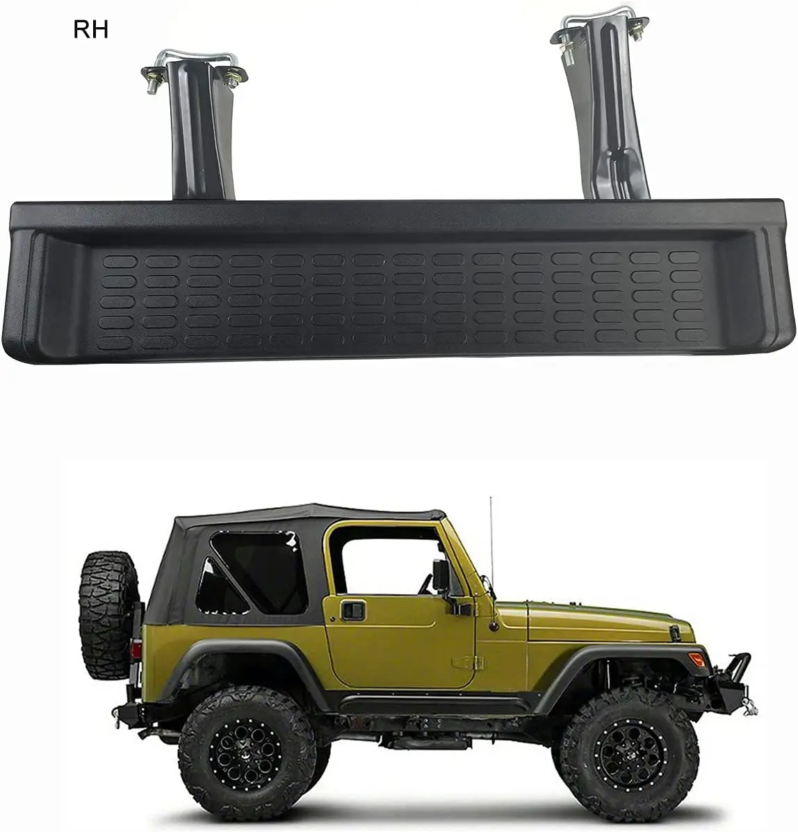 Car Running Board For Jeep Wrangler TJ 2 Door 2001-2006 Nerf Bar Side Step Rocker Panel