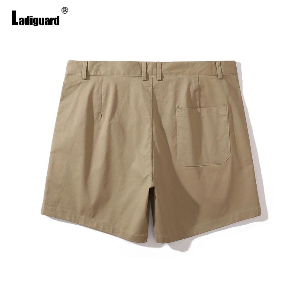 smart casual shorts mens Ladiguard Plus Size Men Stand Pocket Shorts European Style Fashion Short Pants with Pockets 2022 Summer New Casual Beach Shorts smart casual shorts