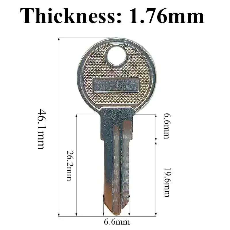 Ferramenta de Serralheiro em Branco sem Cortes Material de Ferro para Cadeados Fechaduras para Bicicletas Casa Porta de Casa Abus Hi-rel Key Ab43 5100 Pcs