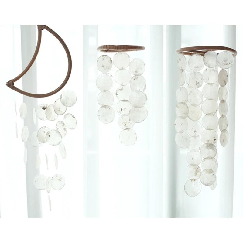 Shell Wind Chime Room Decoration Nordic Hanging Windchimes Wall Pendant Home Office Kids Room Nursery Decor 4