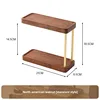 Black walnut solid wood cosmetics storage rack Dressing table Skin care products storage rack perfume storage display rack 5