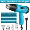 2000W Electric Hot Air Gun 220V 110V Industrial Dual Wind speed Temperature controlled Building Hair Dryer Heat Gun Nozzle 1
