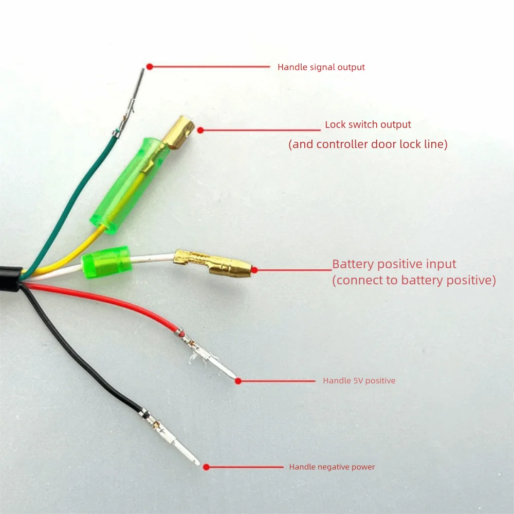 Electric Bike LCD Display Throttle with Power Indicator and Key Lock