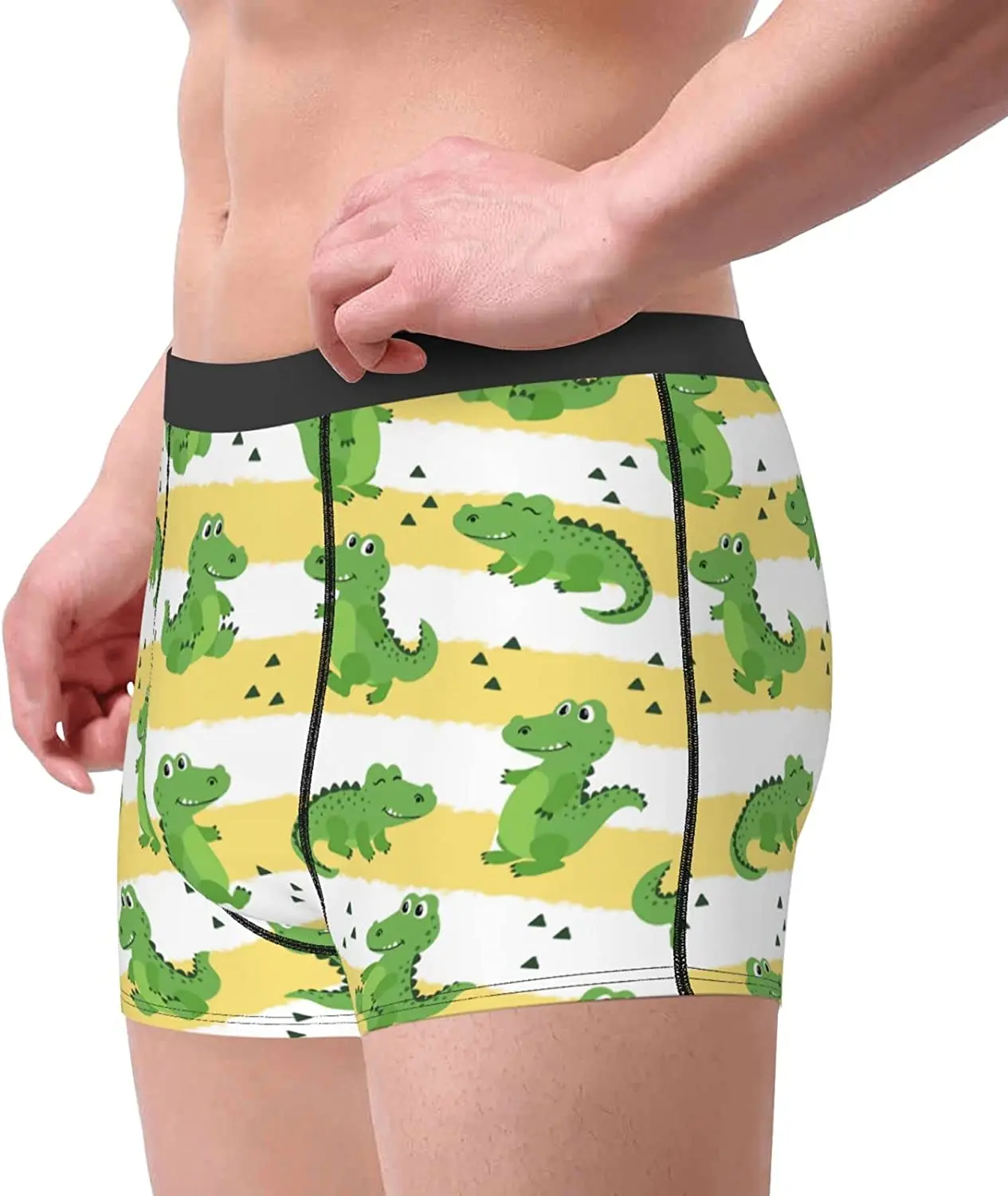 Men's Breathable Boxer Briefs Cute Crocodile Comfort Soft Stretch Underwear  Trunks with Bulge Pouch for Men Boys - AliExpress