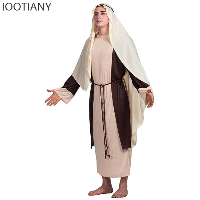 Halloween Saint Joseph Bible Religious Arabic Costume Dubai Businessman Cosplay Costume Holiday Party Stage Cosplay Masquerade