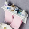 1SET 1:12 Dollhouse Minatures Bathroom Towel Rack Storage Shelf with Accessories 4
