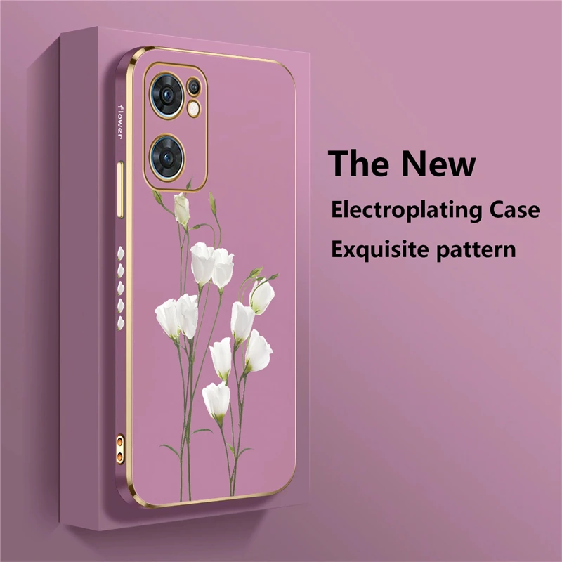 Floral Design Soft Phone Case - Elegant Flower Pattern Cover