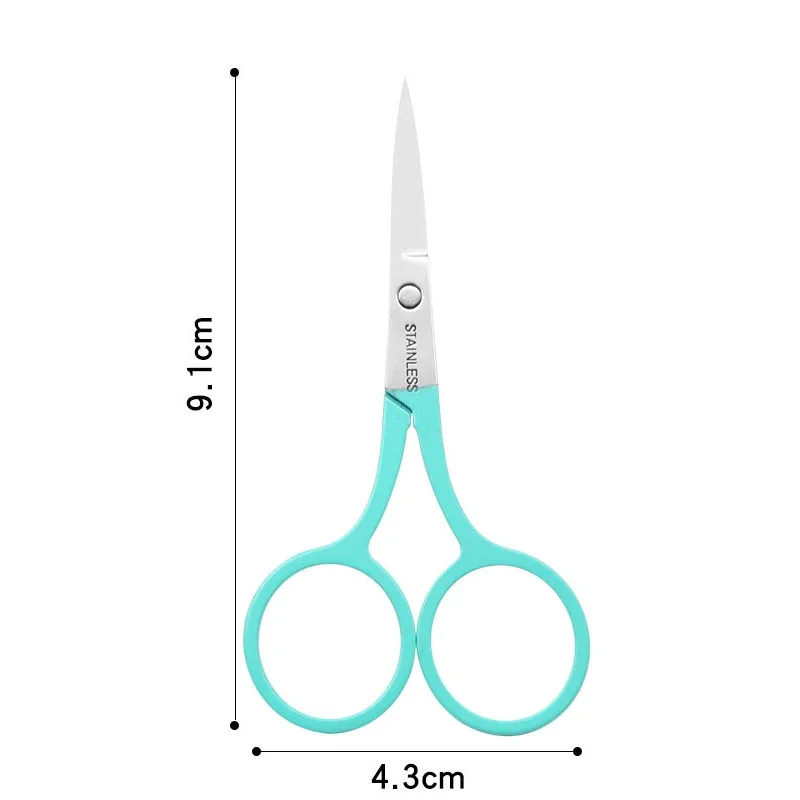Scissors Nails Art 1PC Nail Cuticle Tool Accessories Scissor Makeup Eyebrow Eyelash Trimmer Facial Hair Remover Manicure Scissor