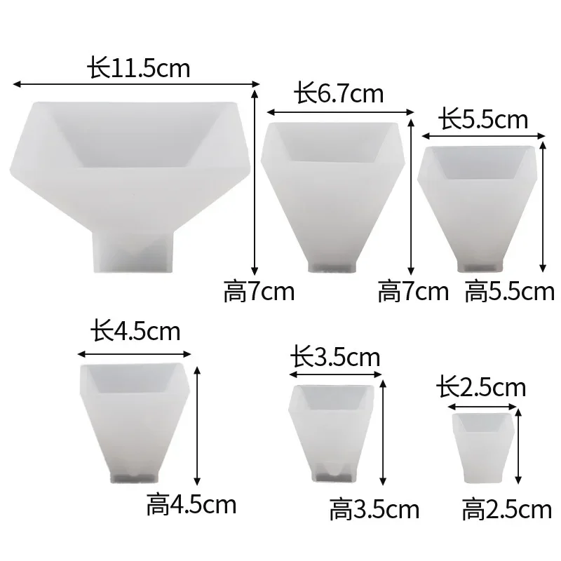 3D Pyramid Resin Silicone Mold 4