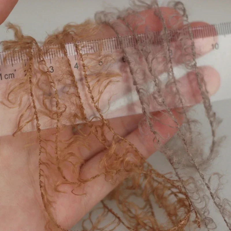 Super Soft Featured Crochet Wool Thread Imitation Teddy Curly Yarn DIY ...