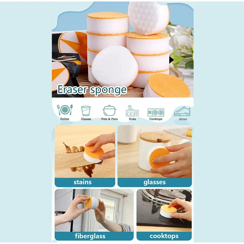 Non Scratch Magic Sponge Cleaner for Home Kitchenware Dishware Stain Removal Scrubber Brush Household Cleaning Tool - Image 5