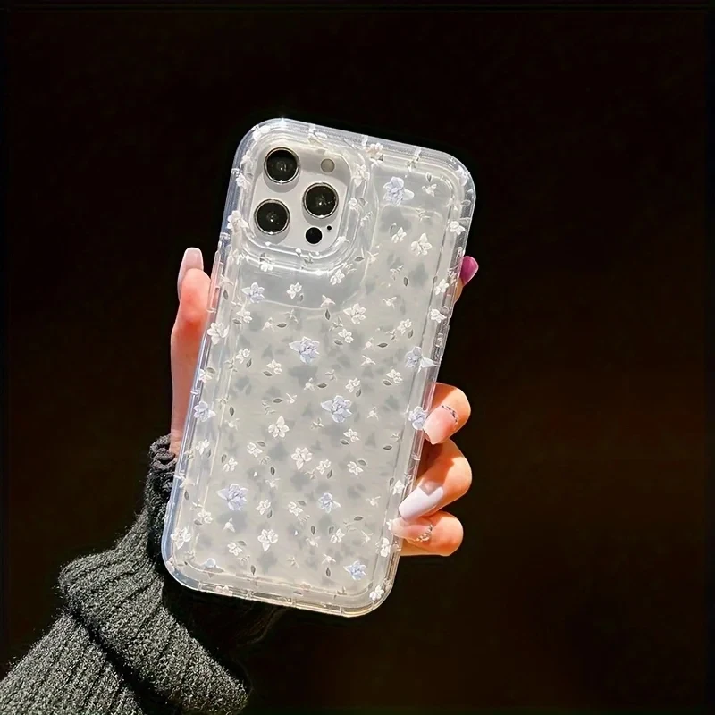 รูปสินค้า เคสโทรศัพท์ลายดอกไม้เต็มจอ สำหรับ iPhone ทุกรุ่น