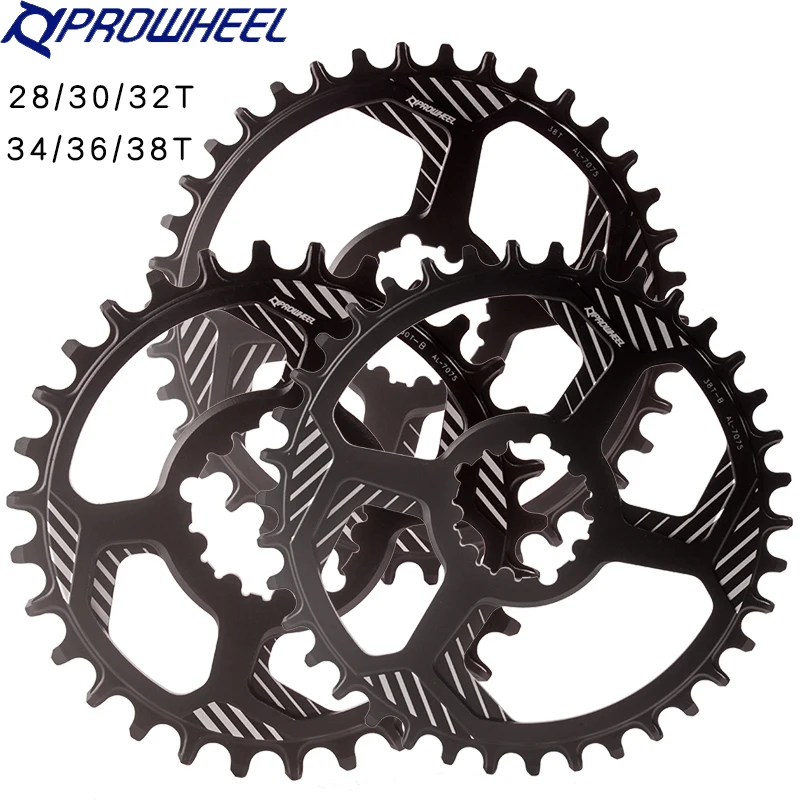 

PROWHEEL GXP Bicycle Chainring Wide Narrow Teeth Chainwheel 28/30/32/34/36/38T Crankset Aluminium alloy Single Disc