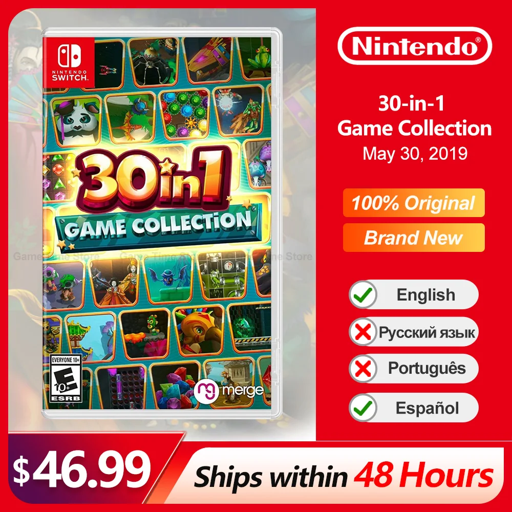 30 in 1 Game Collection juegos Nintendo Switch, ofertas de juegos 100%,  tarjeta de juego física Original oficial, género de fiesta para Switch OLED  Lite