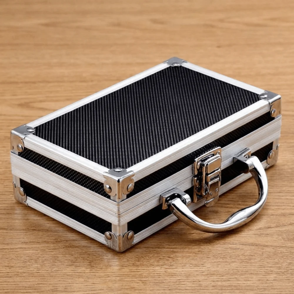 Durable Aluminum Tool Case - Shockproof, Impact-Resistant, Portable Safety Briefcase