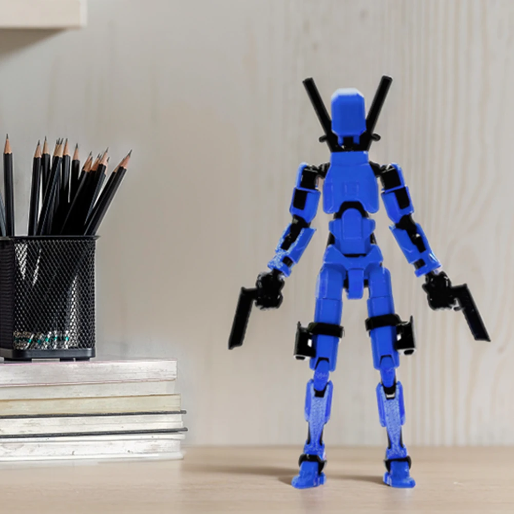 3D Printed Action Figure Multi-Jointed Action Figures Assembly Completed Full Body Mechanical Movable Toy for Kids and Adults - 4