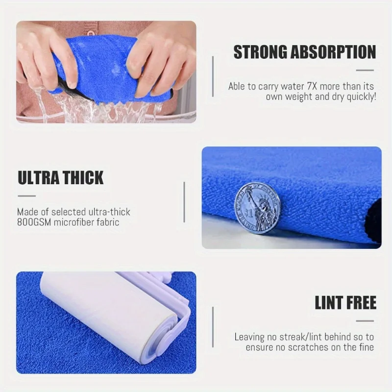 4pcs Microfiber Towel for car beauty and cleaning