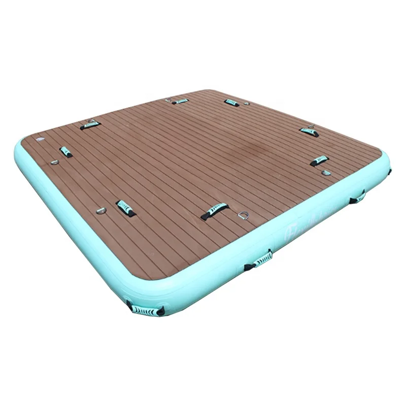 Drop Stitch Pad Floating Swim Platform, Air Raft Yacht, Jet Ski Dock, Inflatable Platform