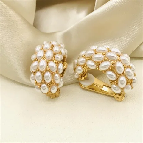 

Vintage French Elegance Earrings Without Piercings Tassel Earrings For Women Aretes De Mujer Pendientes Boucle D’Oreille