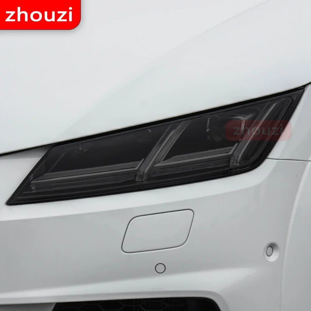 Per Audi Tt Tts Ttrs Mk3 2015-On 2 Pcs Car Headlight Tint Pellicola Protettiva Nera Protezione Accessori Adesivi In Tpu Trasparente