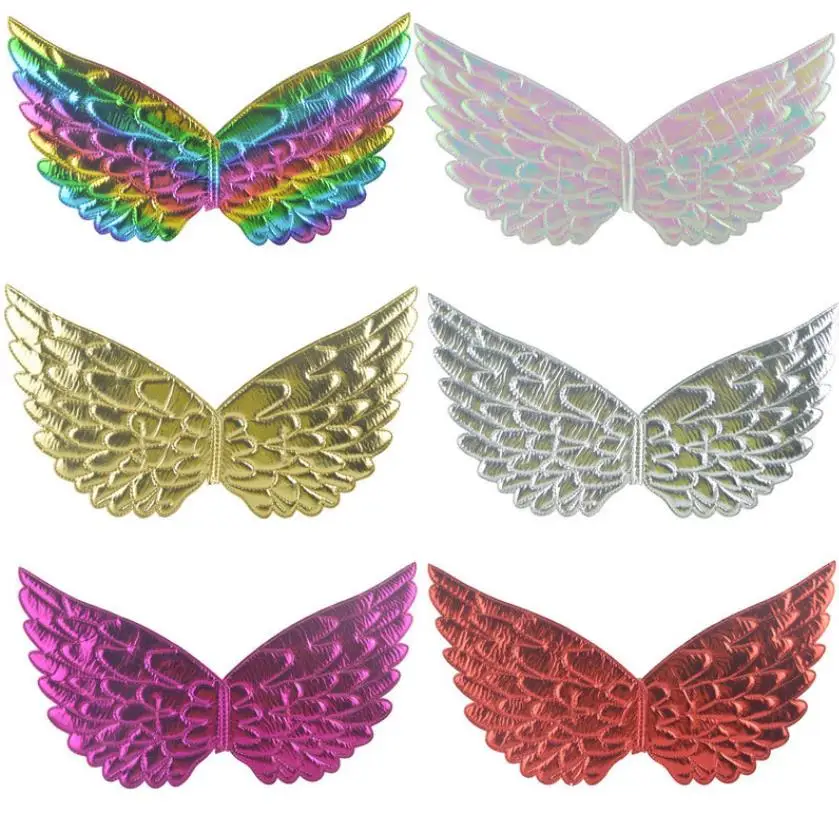 

2PCS Angel Fairy Rainbow Wings Dress Up Wing Halloween Wedding Birthday Party Costume Accessories Background Decoration