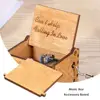 Wooden Hand Cranked Music Boxes Excellent Birch Plywood Home Decor Creative Christmas Party Gift Household Ornament 1