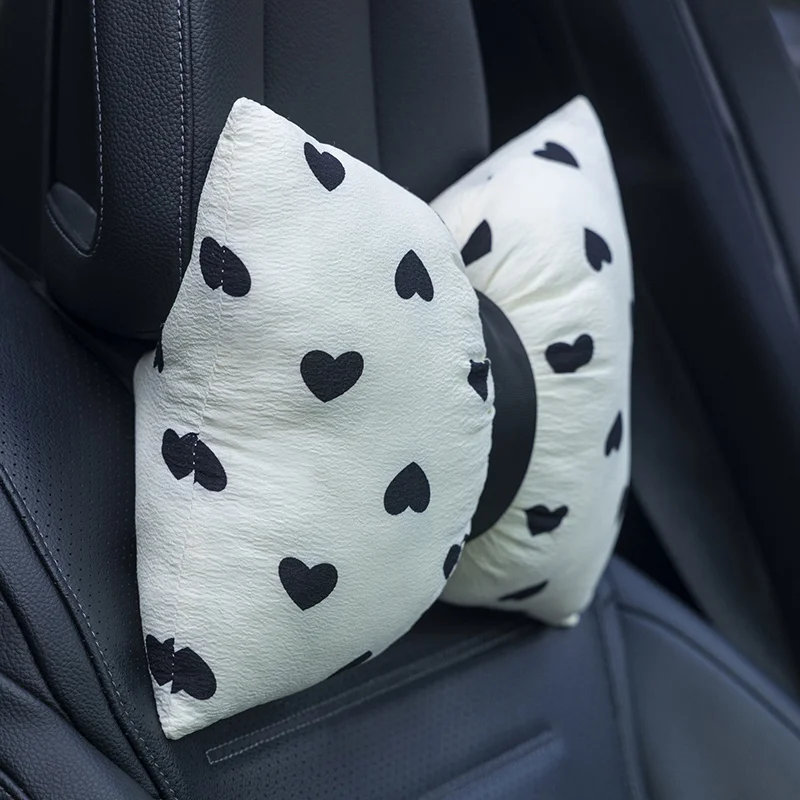 Seersucker Pillow, Car Seat Cushion Pattern, Cute Car Accessories