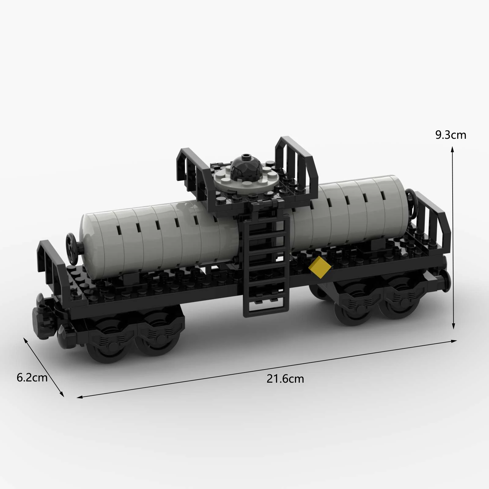 MOC-Bausteinmodell, ABS-Kunststoff-Zugwagen, Großteilepaket + Zeichnungen, Transportfahrzeuge für Erdgas, Kinderspielzeug – Detail 5