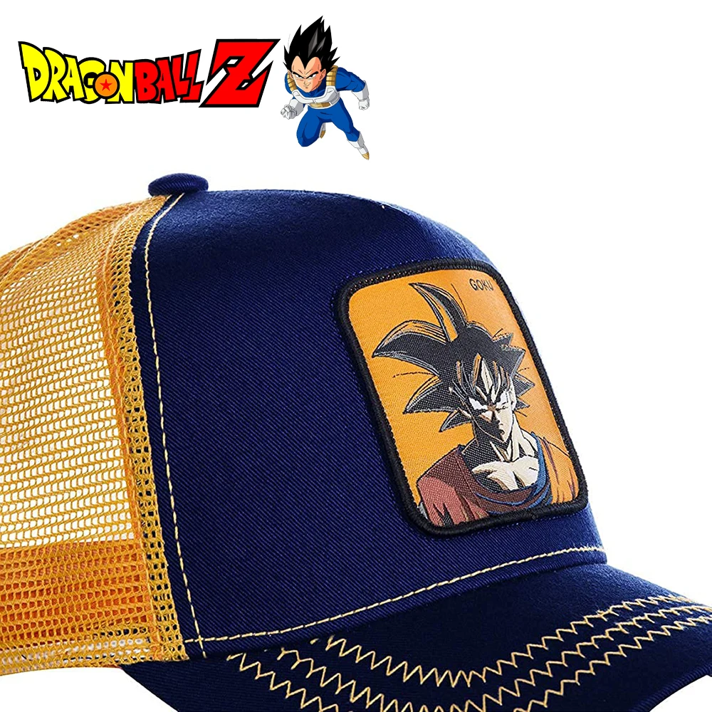 Dragon Ball Z Anime Hat Vegeta Saga Character Panel Flatbill Snapback Cap