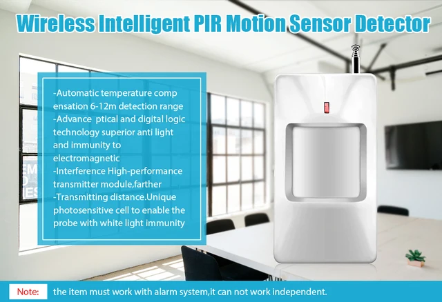 Fuers 433Mhz Wireless Infrared Detector PIR Alarm Sensor GSM/PSTN Security Alarm Sensors Motion Detector For Home Alarm System 2