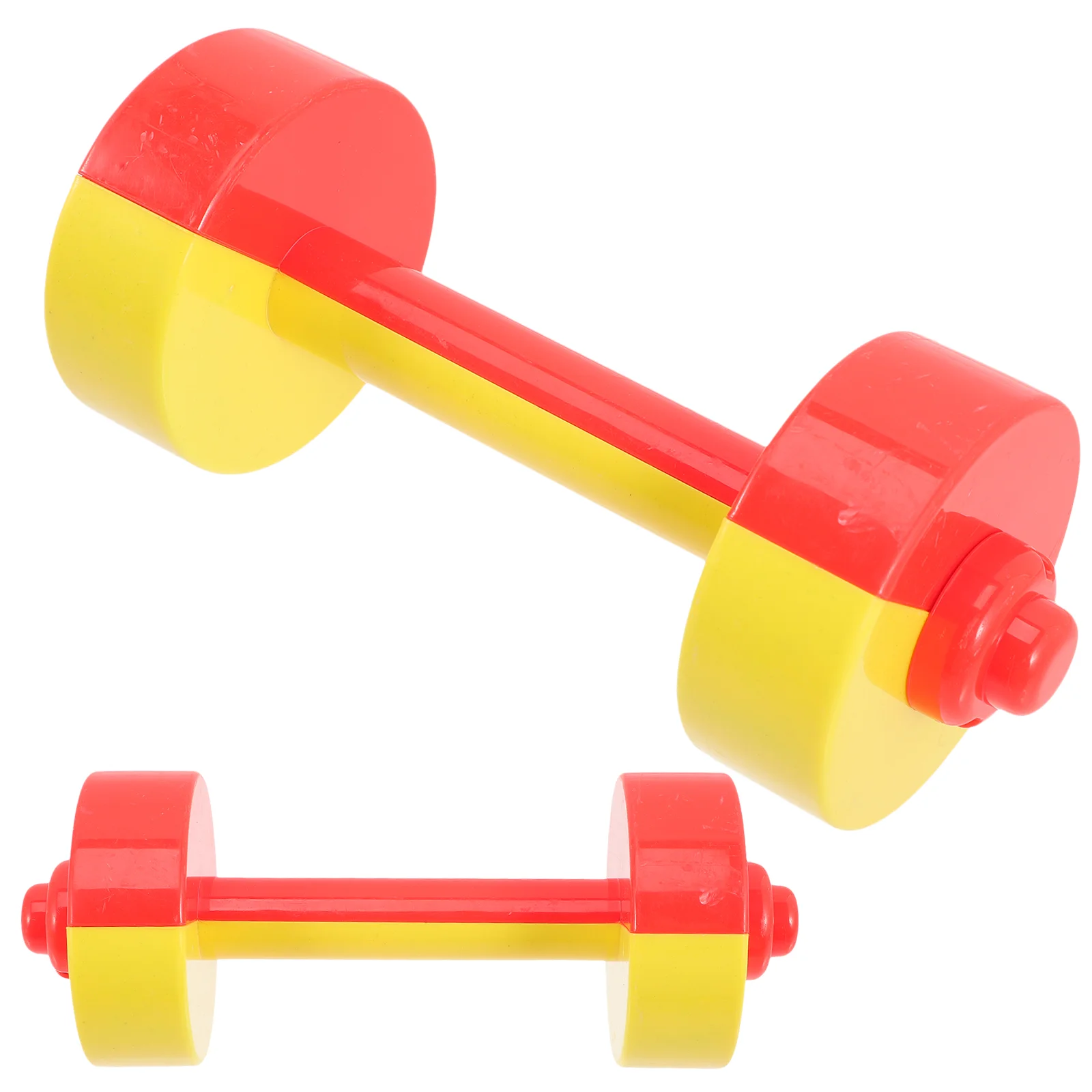 2 Pcs Double Color Dumbbells Kids Hand Weights Children Toy Gymnastics Equipment Fitness Accessories School Sports Tools Home