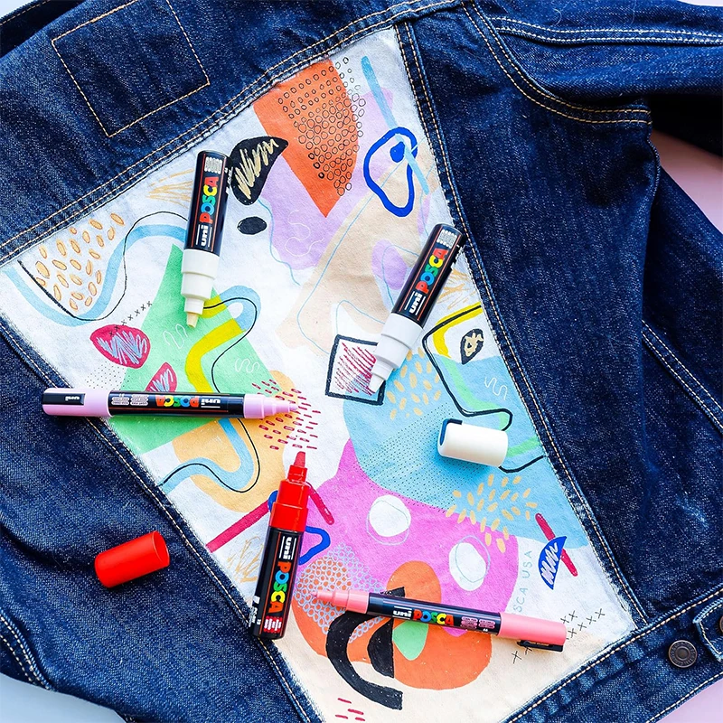 Uni Posca Markers Colors Set Waterproof & Layerable after Drying Aesthetic Graffiti Drawing Pens Kit Art Supplies for Artist Kid permanent marker pen,marker pens,permanent marker,permanent markers,pen marker,paint marker pen,markers pen,marker pen,art marker pens,art markers