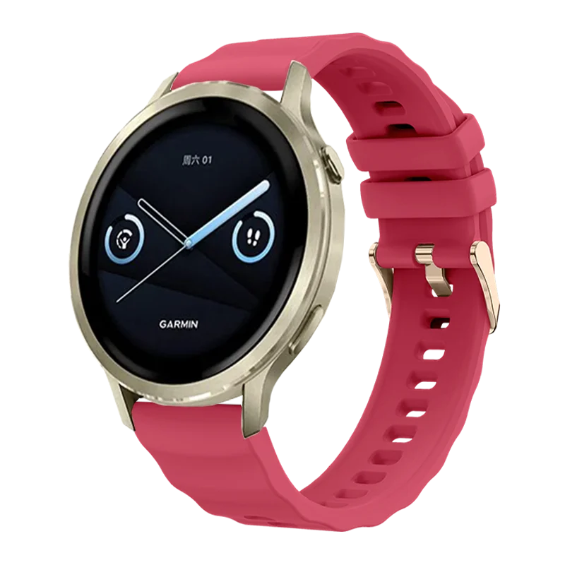 Elegant 18mm Silicone Watch Band - Premium Comfort & Style Strap
