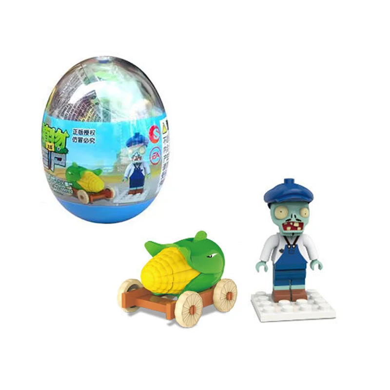 Plants vs Zombies Building Blocks Toys Twisted Egg 3rd Generation 4 Styles Zombies and Plants Doll model Toys For Kids Gifts