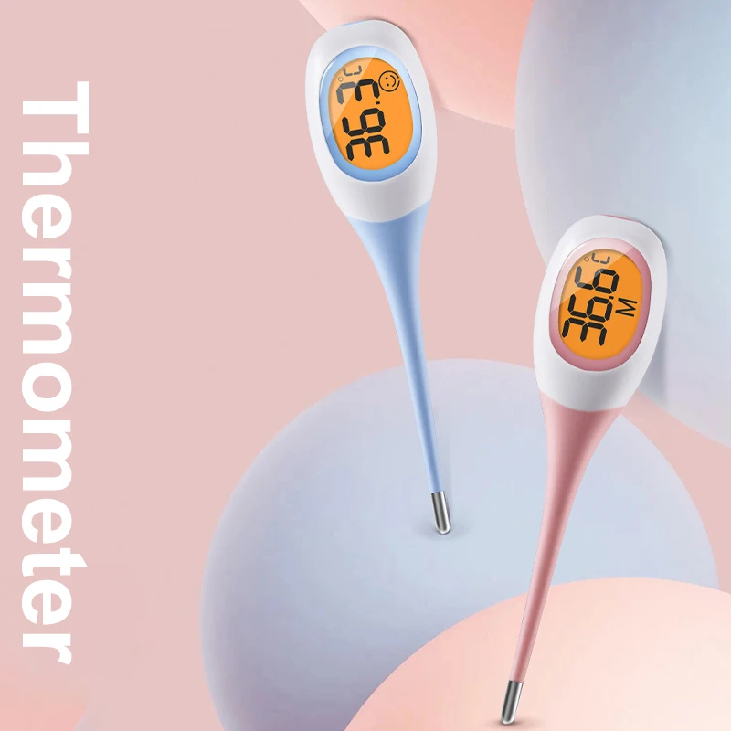Digital Thermometer 8 Seconds Backlit Fever Thermometer Medical Household Digital LCD Medical Fast Measure Kids Baby Child Adult Body Soft