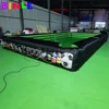 Inflatable Snooker Football Interactive Game Large Footpool Pool Table With 16 Balls Black Inflatable Billard For Soccer Event 3