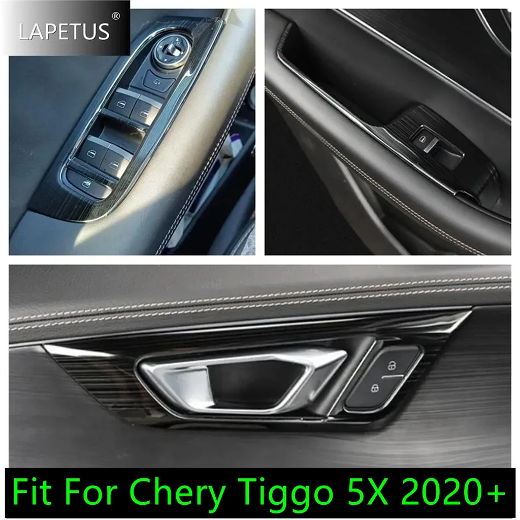 

Car Accessories Door Handle Bowl / Armrest Glass Window Lift Button Switch Control Panel Cover Trim For Chery Tiggo 5X 2020 2021