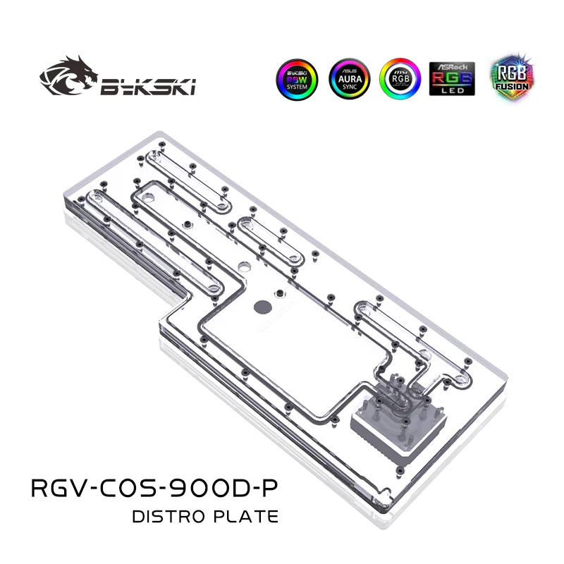 Bykski Distro Plate Canale Per Scheda Di Navigazione Per Custodia Per Computer Corsair 900D Sostituire La Dissipazione Del Calore Del Serbatoio Rgv-Co
