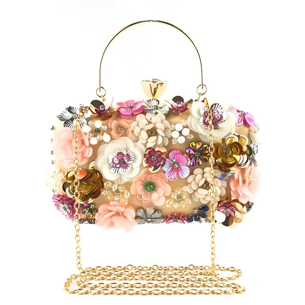 

And Bag Handbags Party Dinner Ladies Pearl Flower Pearl Wedding Purses Handbags Clutch Banquet Bag Handmade Fashion