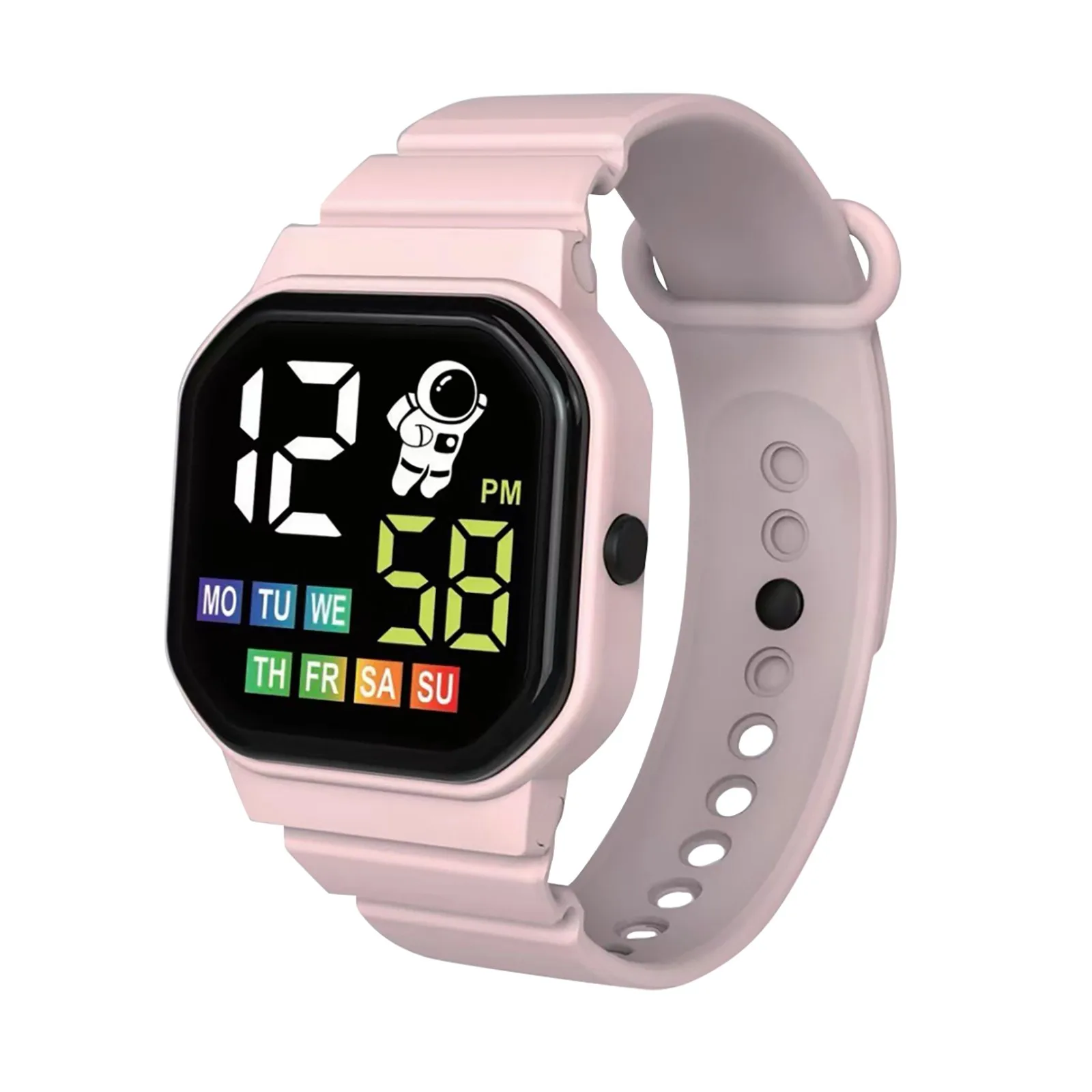 Children\'S Sports Watch Display Week Suitable For Outdoor Entertainment Electronic Watch Life Waterproof Watch For Students