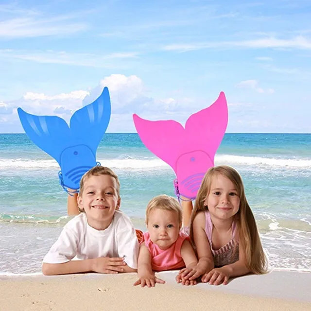 715 Years Boys Girls Swim Fins One Piece Children’s Mermaid Diving