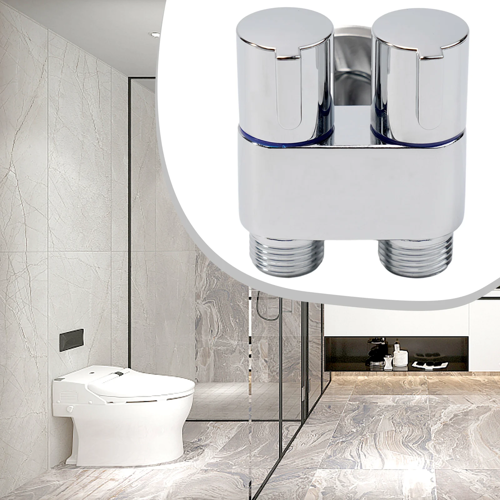 

1 в 2 выхода, двойной регулирующий клапан, настенный набор для биде, туалетный распылитель, Латунь, 1 в 2 out, угловой клапан для разделения воды, ванночка с двойным управлением