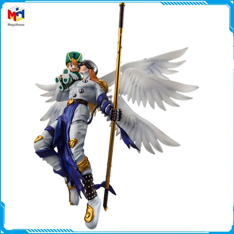 

In Stock Megahouse G.E.M.Series Digimon Adventure Angemon New Original Anime Figure Model Toy Action Figures Collection Doll PVC