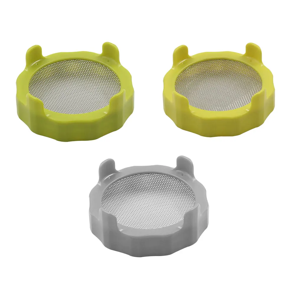 Stainless Steel Screen Mesh Sprout Lid Seed Germinator Cover 86mm Wide Mouth For Mason Sprout Jars Bean Sprouts Germination Kit