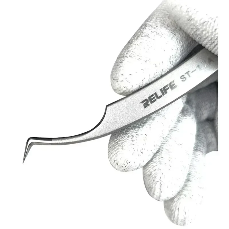 Precision Tweezers Relife Chip Positioning Super Hard for Soldering and IC Chip Micro-repair
