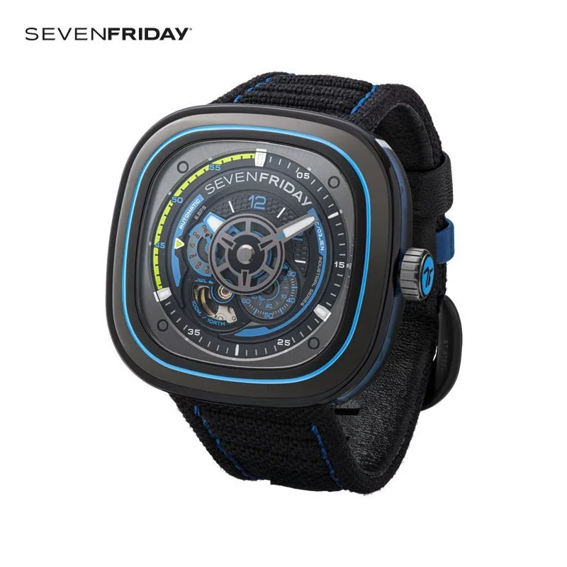 Sevenfriday Watch P3C/03 Orologio Meccanico Completamente Automatico Da Uomo Serie P Orologio Da Uomo Impermeabile Di Moda Marchio Di Lusso Uomini Mat