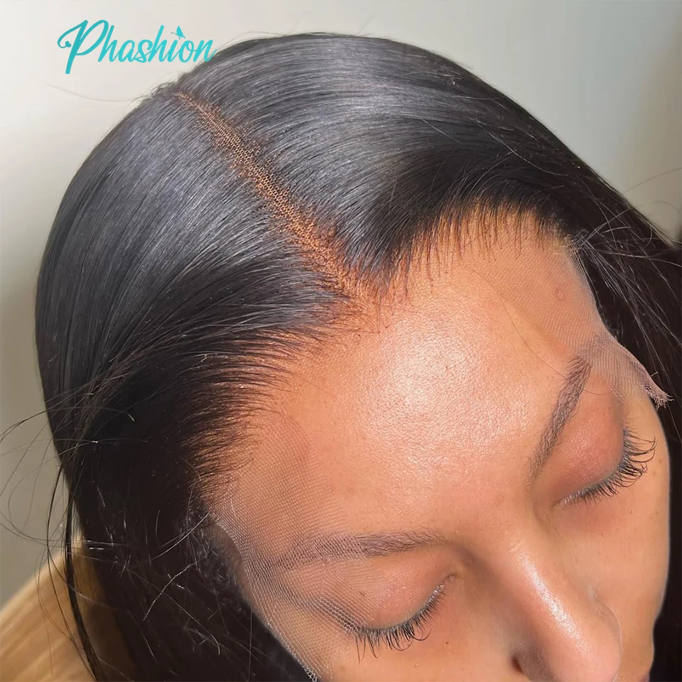 Phashion Full Long Real HD 5x5 Lace Closue 30 28 inch Skinlike Swiss Frontal Only Kinky Curl Straight Loose Deep Wave Human Hair 6